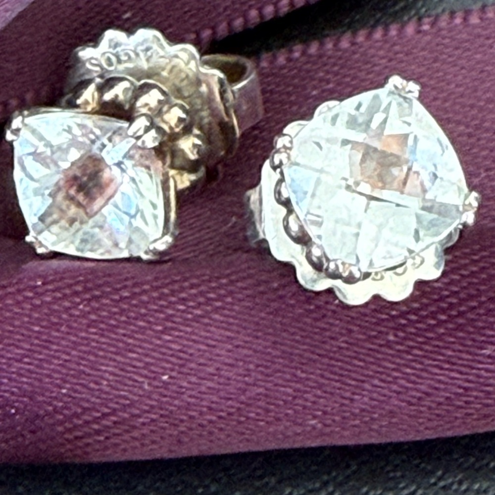 Lagos Rittenhouse White Topaz Stud Earrings - Picture 2 of 10